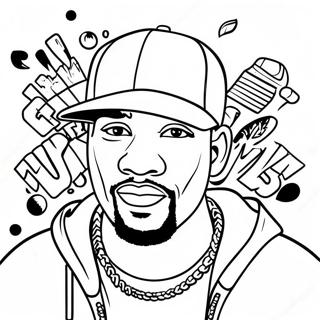 Hip Hop Målarbild | Hip Hop målarbild