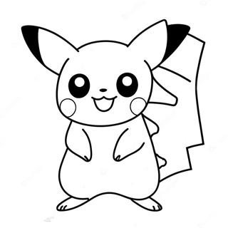 Charmig Pikachu Pokemon Go färgläggningssida | Pokemon Go målarbild