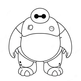 Baymax Färgläggningssida | Baymax målarbild