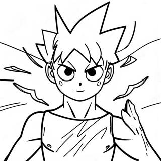 Killua med blixtkrafter Målarbild | Killua målarbild