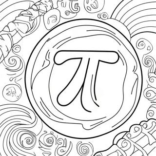Pi-dagen firande färgläggningssida | Pi-dagen målarbild
