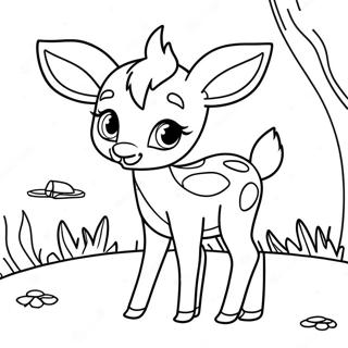 Bambi Målarbild | Bambi målarbild