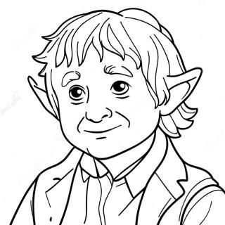 Bilbo Baggins äventyr färgläggningssida | Hobbit målarbild