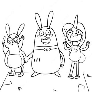 Bob's Burgers Målarbild | Bobs hamburgare målarbild