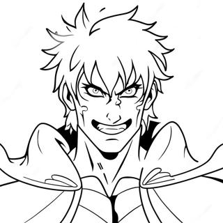 Ichigo i Shinigami-outfit färgläggningssida | Ichigo målarbild