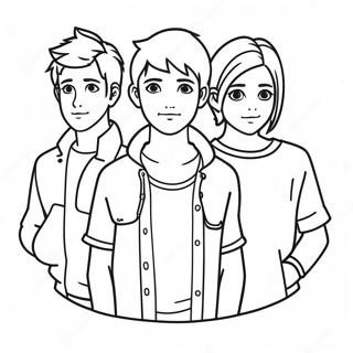 Heartstopper Huvudkaraktärer Målarbild | Heartstopper målarbild
