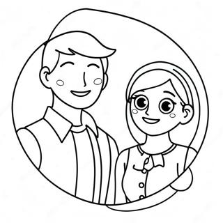Heartstopper Söt Par Målarbild | Heartstopper målarbild