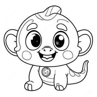 Bubble Guppies Zooli Målarbild | Bubble Guppies Zooli målarbild