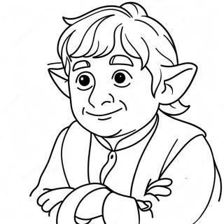 Bilbo Baggins Äventyrlig Målarbild | Hobbit målarbild