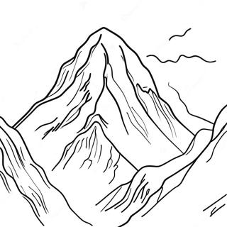 Färgglad Everest VBS Äventyr Målarbild | Everest VBS målarbild
