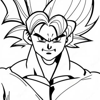 Super Saiyan Goku Målarbild | Goku och Vegeta målarbild
