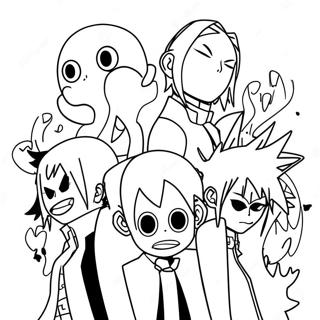 Soul Eater Huvudkaraktärer Målarbild | Soul Eater målarbild
