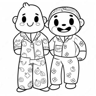 Pajamadag Målarbild | Pyjamasdag målarbild