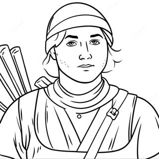 Robin Hood färgläggningssida | Robin Hood målarbild