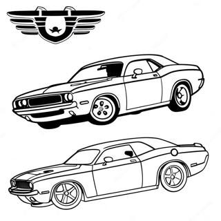 Dodge Challenger Målarbild | Dodge Challenger målarbild