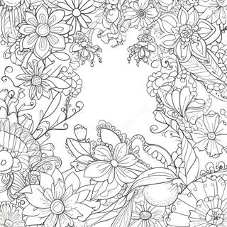 Johanna Basford Blomsterfantasi Målarbild | Johanna Basford målarbild