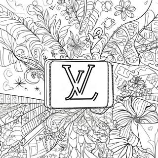 Louis Vuitton-logotyp målarbild | Louis Vuitton målarbild
