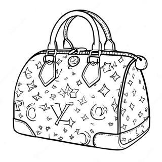 Louis Vuitton-handväska målarbild | Louis Vuitton målarbild
