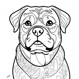 Rottweiler målarbild | Rottweiler målarbild