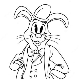 Roger Rabbit målarbokssida | Roger Rabbit målarbild