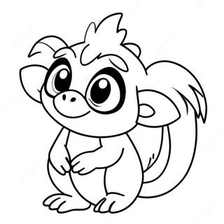 Grookey målarbokssida | Grookey målarbild