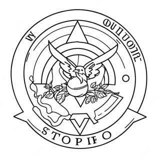 Logotyp Färgläggningssida | Logotyp målarbild