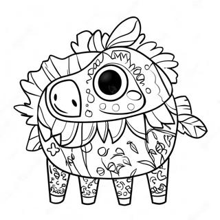 Färgglad Piñata Målarbild | Pinata målarbild