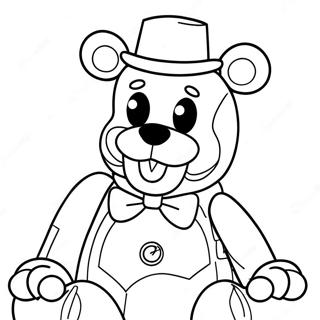 Leksak Freddy Målarbild | Leksak Freddy målarbild
