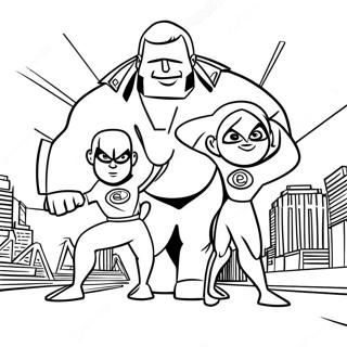 Incredibles 2 Målarbok | Incredibles 2 målarbild