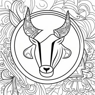 Dallas Mavericks Logotyp Målarbok | Dallas Mavericks målarbild