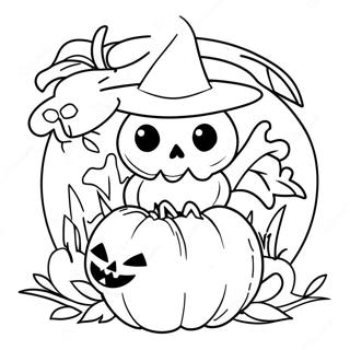 Vuxen Halloween Målarbild | Vuxen Halloween målarbild