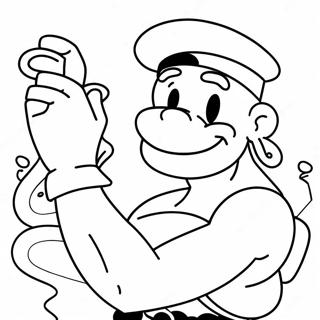 Popeye Målarbild | Popeye målarbild