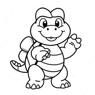 Koopa Troopa Färgläggningssida | Koopa Troopa målarbild