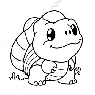 Söt Koopa Troopa med Skal Färgläggningssida | Koopa Troopa målarbild
