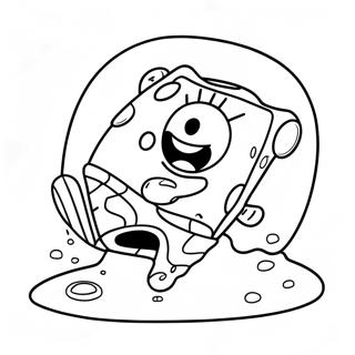 Baby SpongeBob färgläggningssida | Baby SpongeBob målarbild