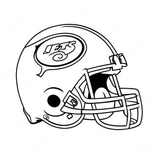 New York Jets logotyp färgläggningssida | New York Jets målarbild