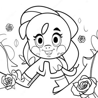 Amy Rose färgläggningssida | Amy Ros målarbild