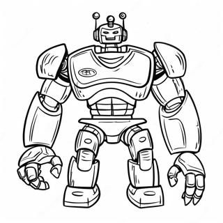 Real Steel Robot Målarbok | Äkta stål målarbild