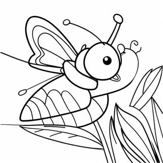 Pollinator Färgläggningssida | Pollinatörer målarbild