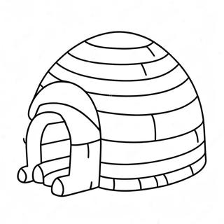 Igloo Målarbild | Iglu målarbild