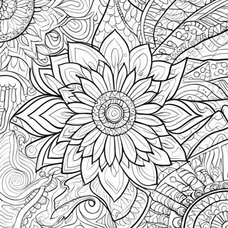 Invecklade Tesselleringsmönster Målarbild | Tessellering Geometrisk målarbild