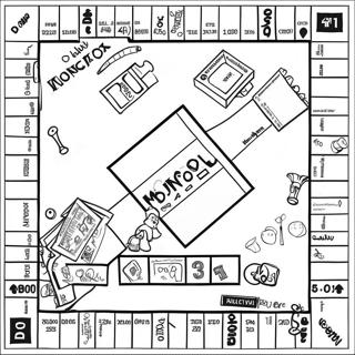 Monopol Spelbräda Målarbild | Monopol målarbild