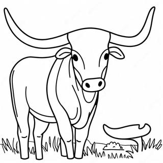 Longhorn Målarbild | Långhorn målarbild