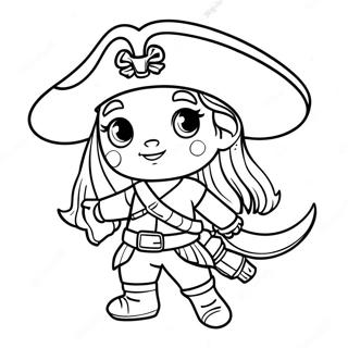Uma i en piratkostym målarbild | Uma ättlingar målarbild