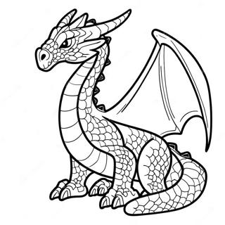 Ender Dragon Målarbild | Ender Draken målarbild