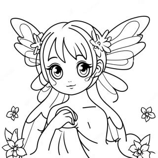 Anime-fairy målarbild | Anime-fé målarbild