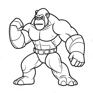 Optimus Primal i Stridsställning Målarbild | Optimus Primal målarbild