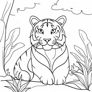 Bengalisk Tiger Målarbild | Bengaler målarbild