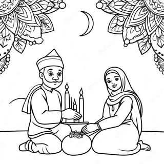 Eid Firande Målarbild | Eid målarbild