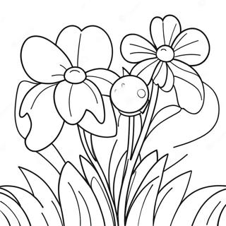 Vårblommor Målarbild | Vårblommor målarbild